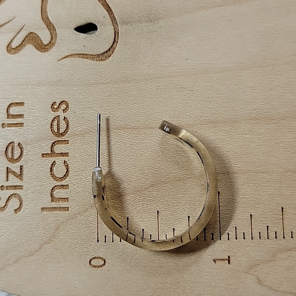 LEOPARD PRINT HOOPS - Picture 5 of 7